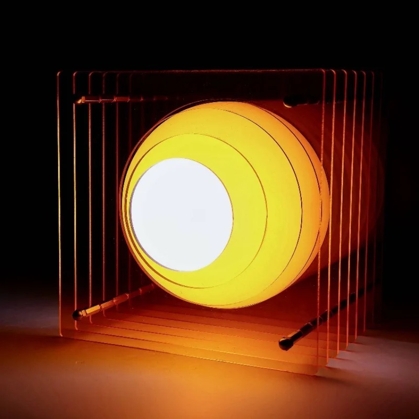 Desk Setup Lamp - DIY Akrilik Bin Katmanlı Lamba Ay