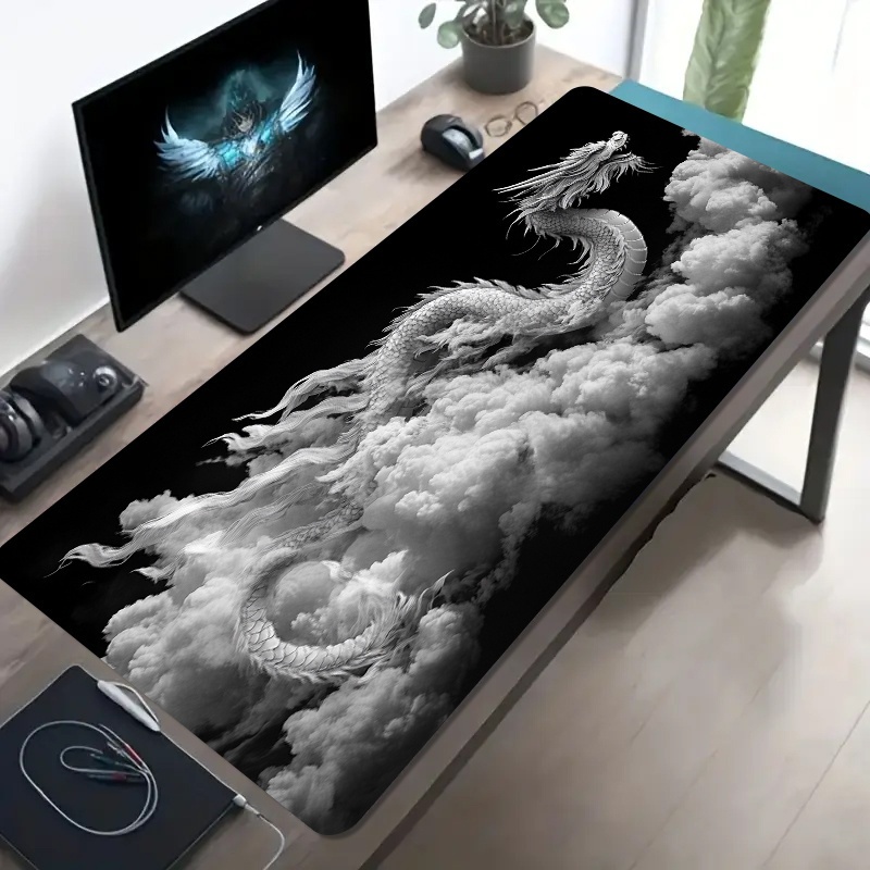 Siyah Beyaz Ejderha Oyuncu Mou - Desk Setup Pc And Laptop incelemesi ve fiyatı