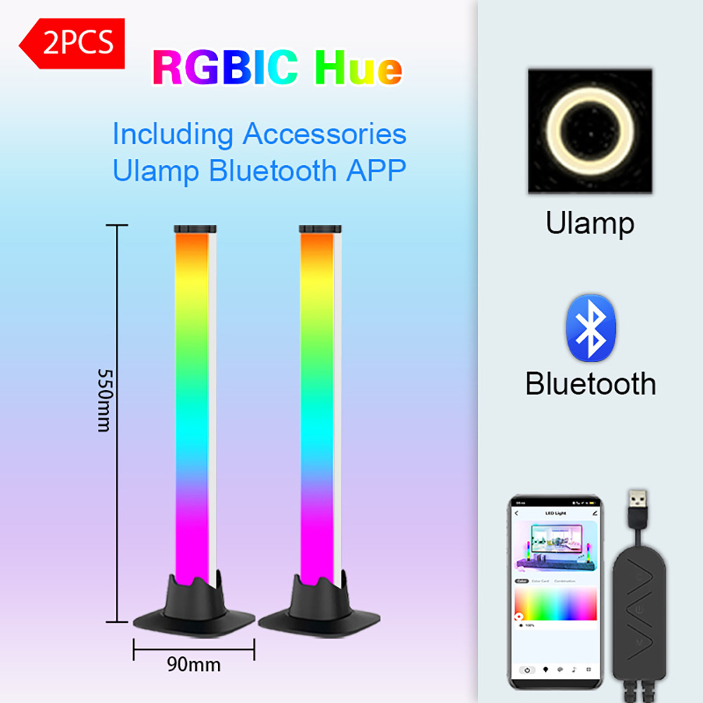 RGB LED Işıklı Şerit, Bluetoot - Desk Setup With Tv incelemesi ve fiyatı