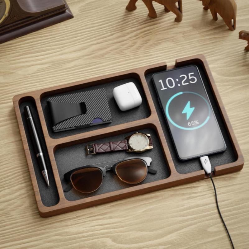 Masif Ahşap Saklama Tepsisi İs - Desk Setup Minimalist incelemesi ve fiyatı